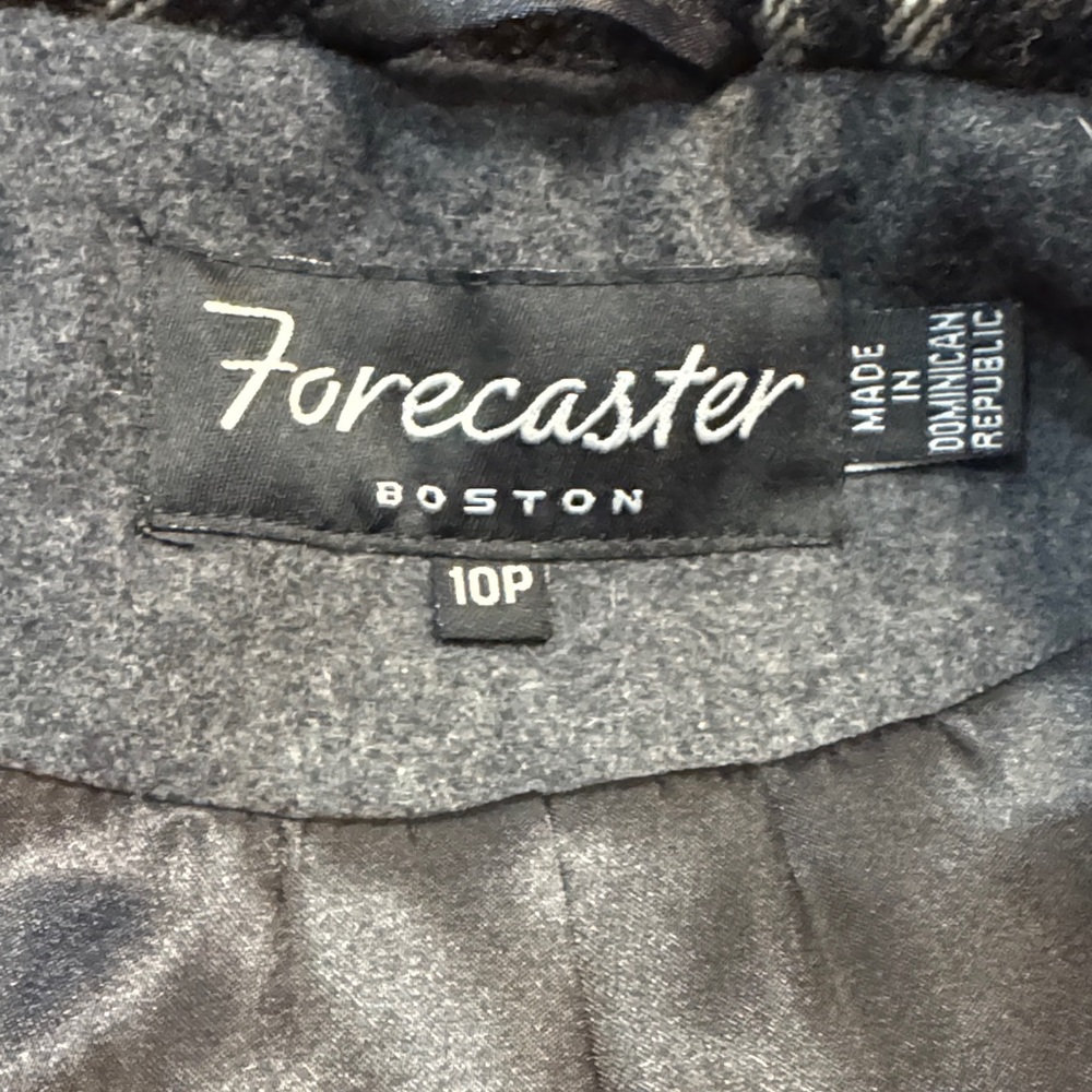 Classic Black Hooded Pea Coat - Picture 6 of 6